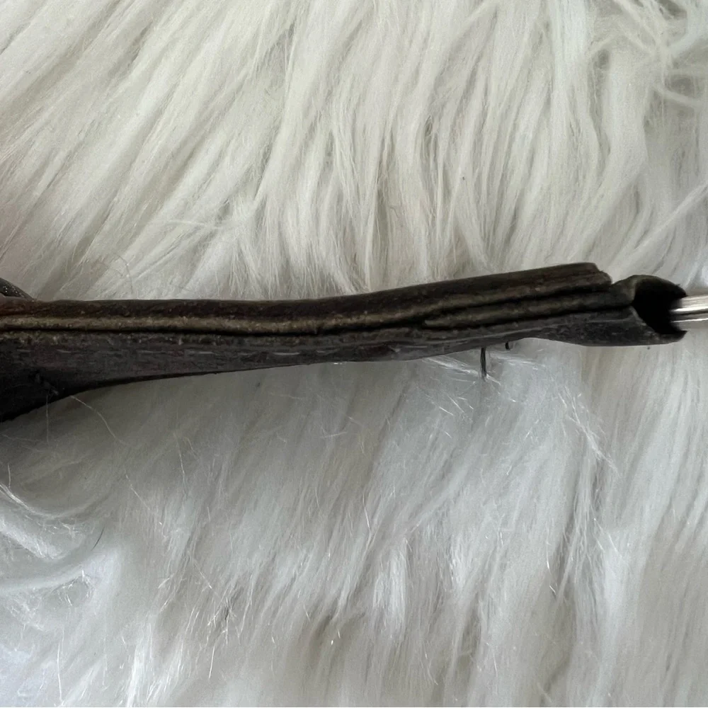 Harley-Davidson Vintage Leather Fringe Leather Tassel Keychain Bikercore Moto